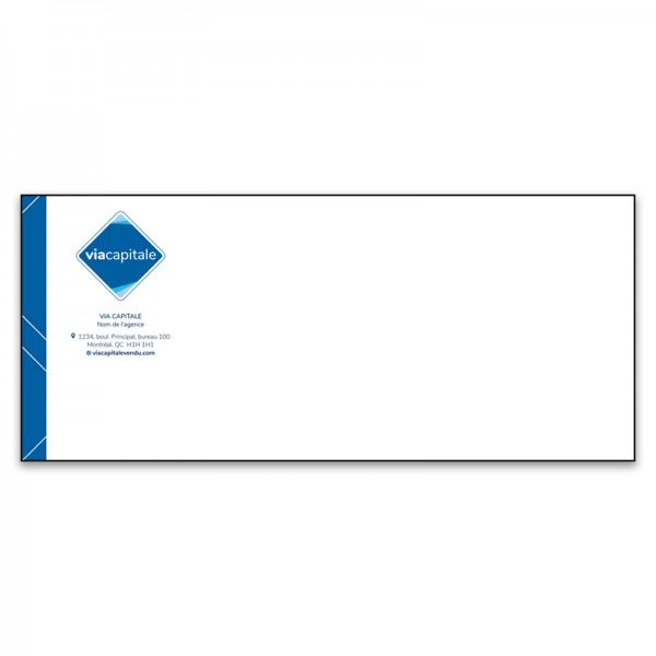 Enveloppes no.10 (9 1/2 x 4 1/8) 4 couleurs, VCENV10
